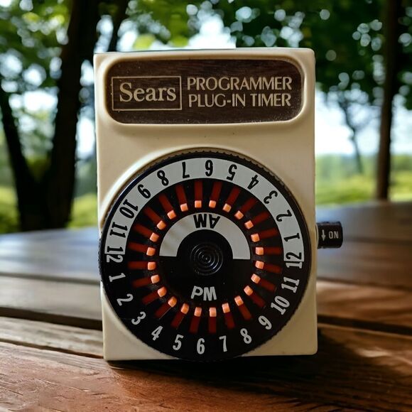 Vintage Sears Programmer Plug In Timer 796.666600 15A 1250W 125V Lights Holiday. - Picture 6 of 14